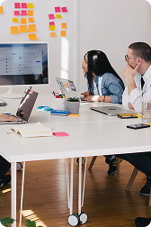 Woman working at desk